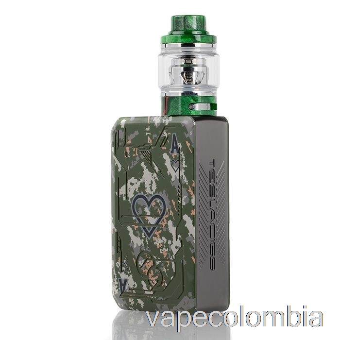 Vape Recargable Teslacigs Poker 218w Kit De Inicio Verde